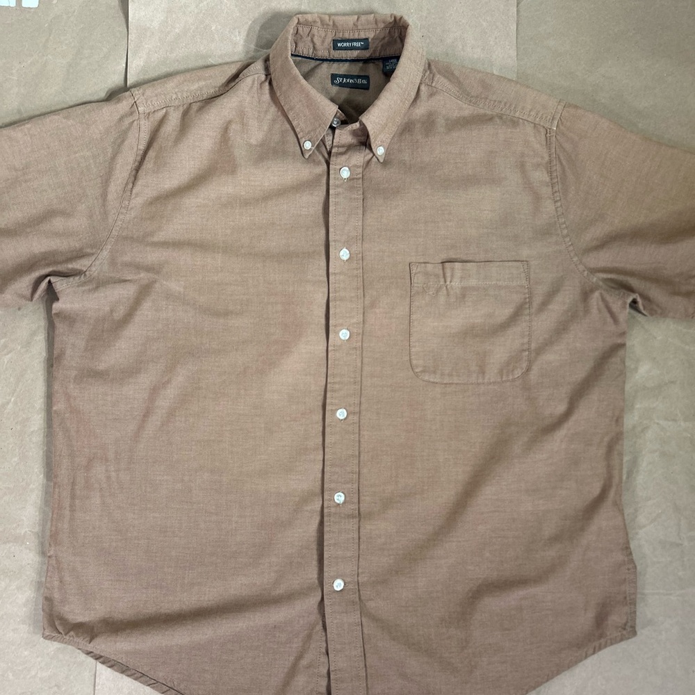St. John's Bay Worry Free button-down  shirt